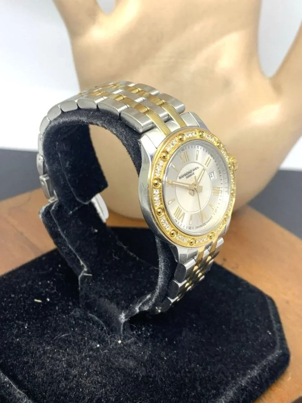 Raymond Weil Women's Watch 5399 Swiss Quartz Diamond Bezel Two Tone Steel 28mm